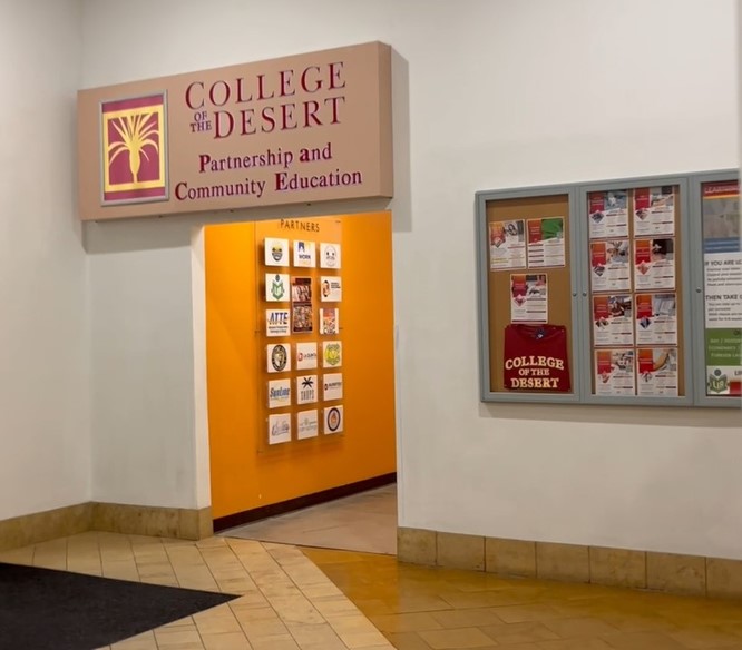 Hallway to classrooms